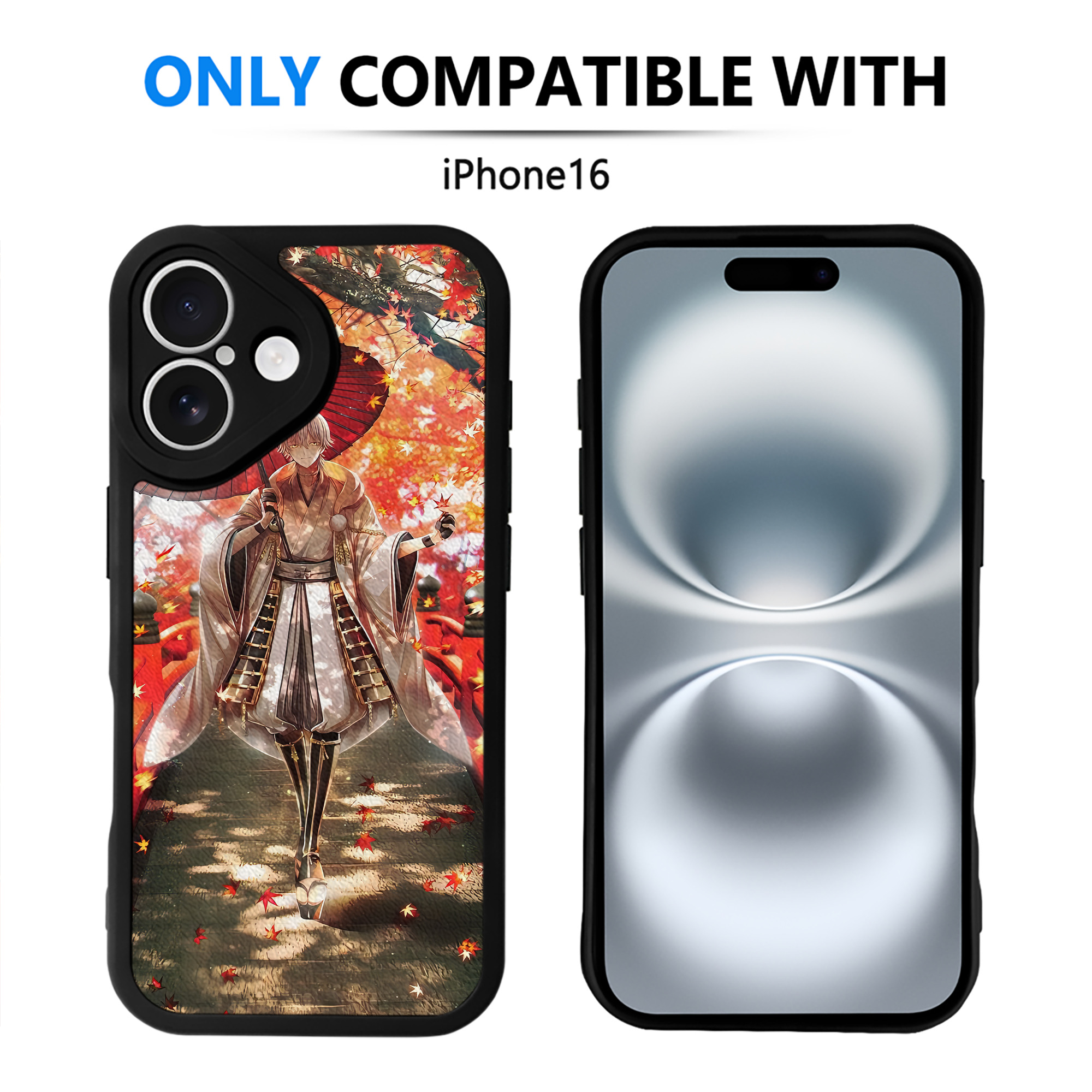 （画像用） 刀剣乱舞 Touken Ranbu 【iPhone 16シリーズ対応】シリコンスマホケース（レザー調） 材質：シリコン